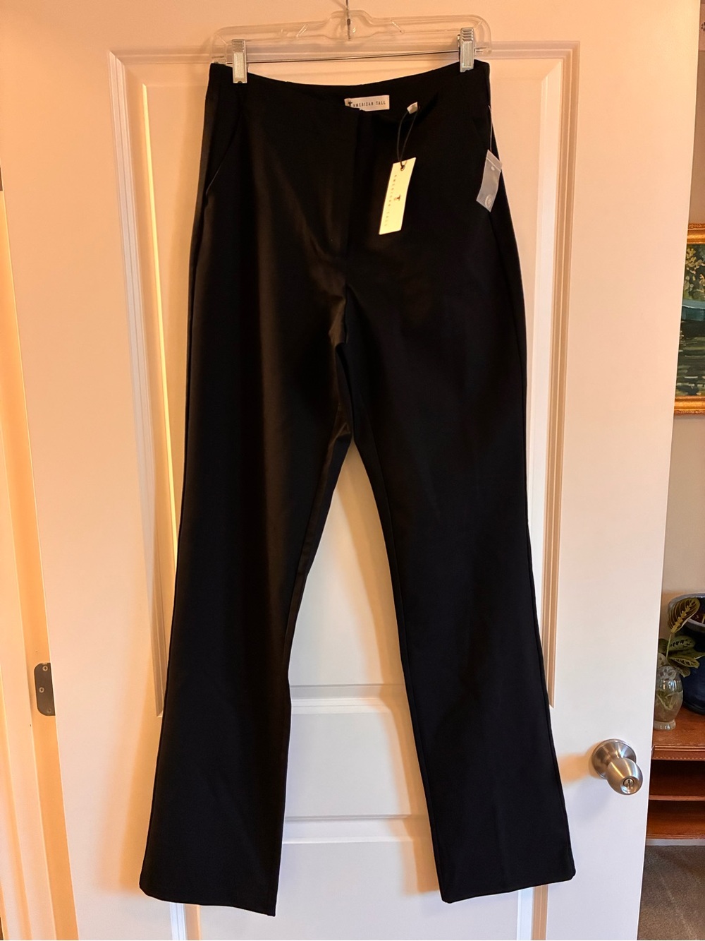 American Tall Black Women’s Dress Pants - Classic Straight Leg